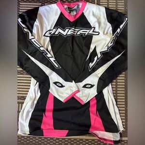 O'Neal Women's Off-road Jersey - Black, White & Hot Pink